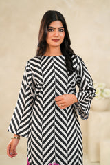 TBC Stitched 2 Piece Printed Summer Suit