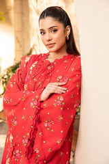 Elaheh By Mbasics Maria B Unstitched 3 Piece Printed Lawn Vol-01 Collection-MB-01