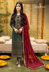 Asim Jofa Abresham '23 Ajab-16 Embroidered Lawn Silk 3 Pcs