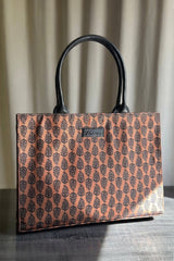 Fineur Canvas Tote Premium Handle - Brown
