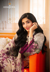 Asim Jofa Aira Summer Prints Ajar-21 Embroidered Lawn 3 Pcs