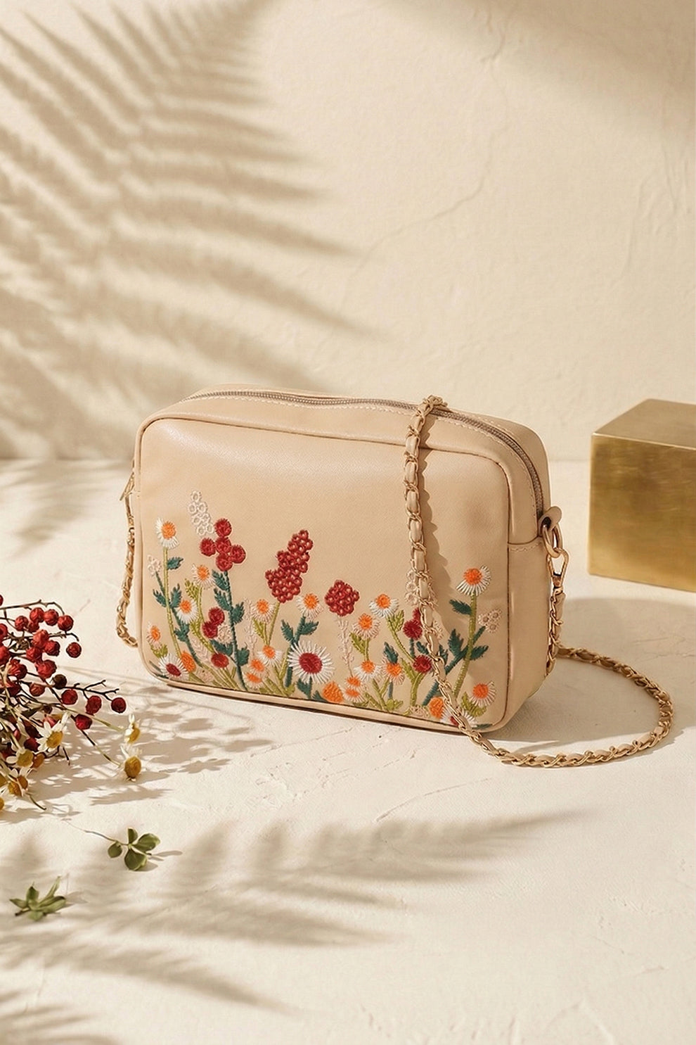 Embroidered Premium Crossbody Bag Under 1499 Best For Gifting 