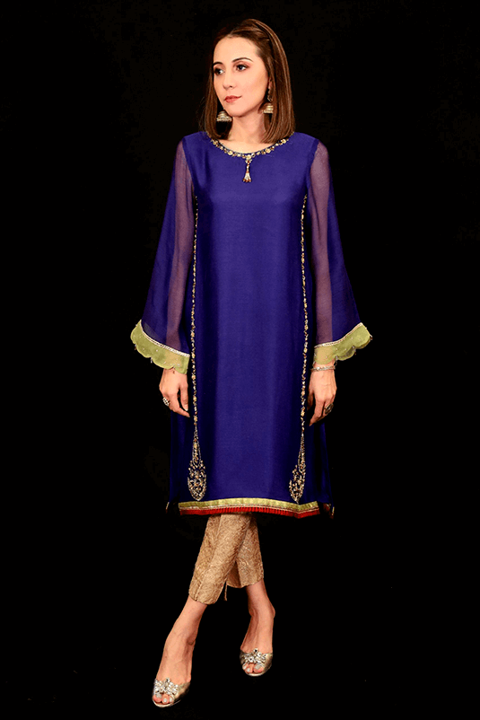 Zaaviay Stitched Eid Collection 2022  Aasira (One Piece)