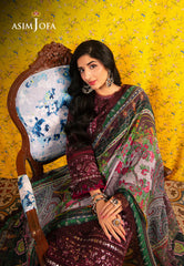 Asim Jofa Aira Summer Prints Ajar-34 Embroidered Lawn 3 Pcs