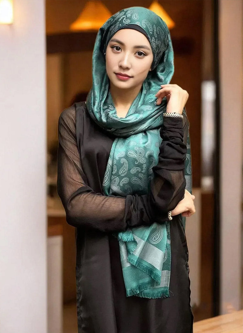 Hijab Ul Hareem Paisley Print Hijabs