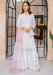 Modest Stitched 3 Piece Festive Edit Vol-02 Suit-10910-Wht