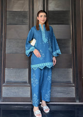 Nairah Co Ords Summer Ramadan Edit Suit-Ocean Teal