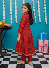 Eid Ki Khushiyan By Modest Stitched 3 Piece Cotton Frock Collection'2025-9280-Brn