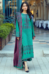 Broadway Returns By Mushq Unstitched 3 Piece Winter Suit-MW22-04-Nur