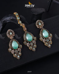 Dangle Earrings Mint Green - Zeesy Jewellery