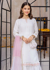Modest Stitched 3 Piece Festive Edit Vol-02 Suit-10910-Wht