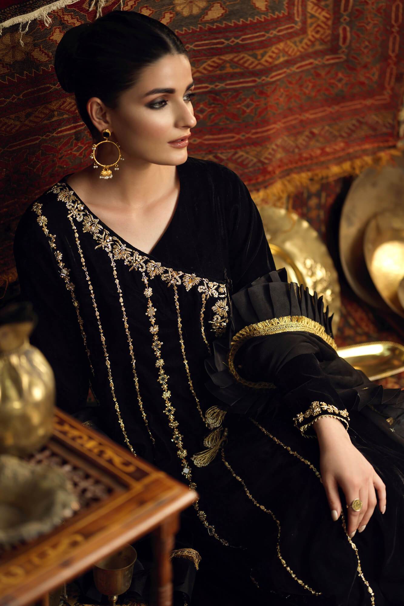 Makhmal By Zaaviay Stitched Naghma (Three Piece)