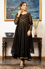 Joy Pret By Zaaviay Stitched Night Fall (Three Piece)