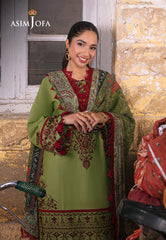 Asim Jofa Aira Summer Prints Ajar-33 Embroidered Lawn 3 Pcs