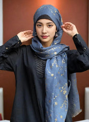 Hijab Ul Hareem Gold Foil Floral Hijabs