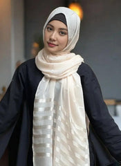 Hijab Ul Hareem Shimmer Stripe Hijab