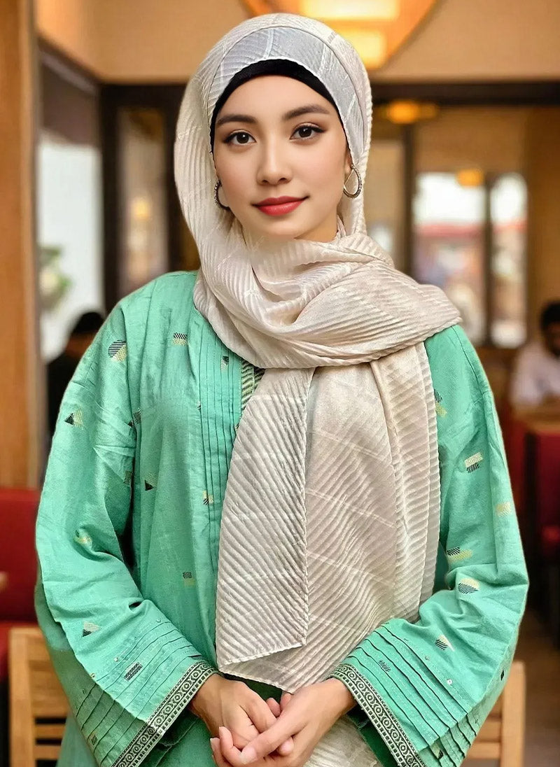 Hijab Ul Hareem Solid Crinkle Hijabs