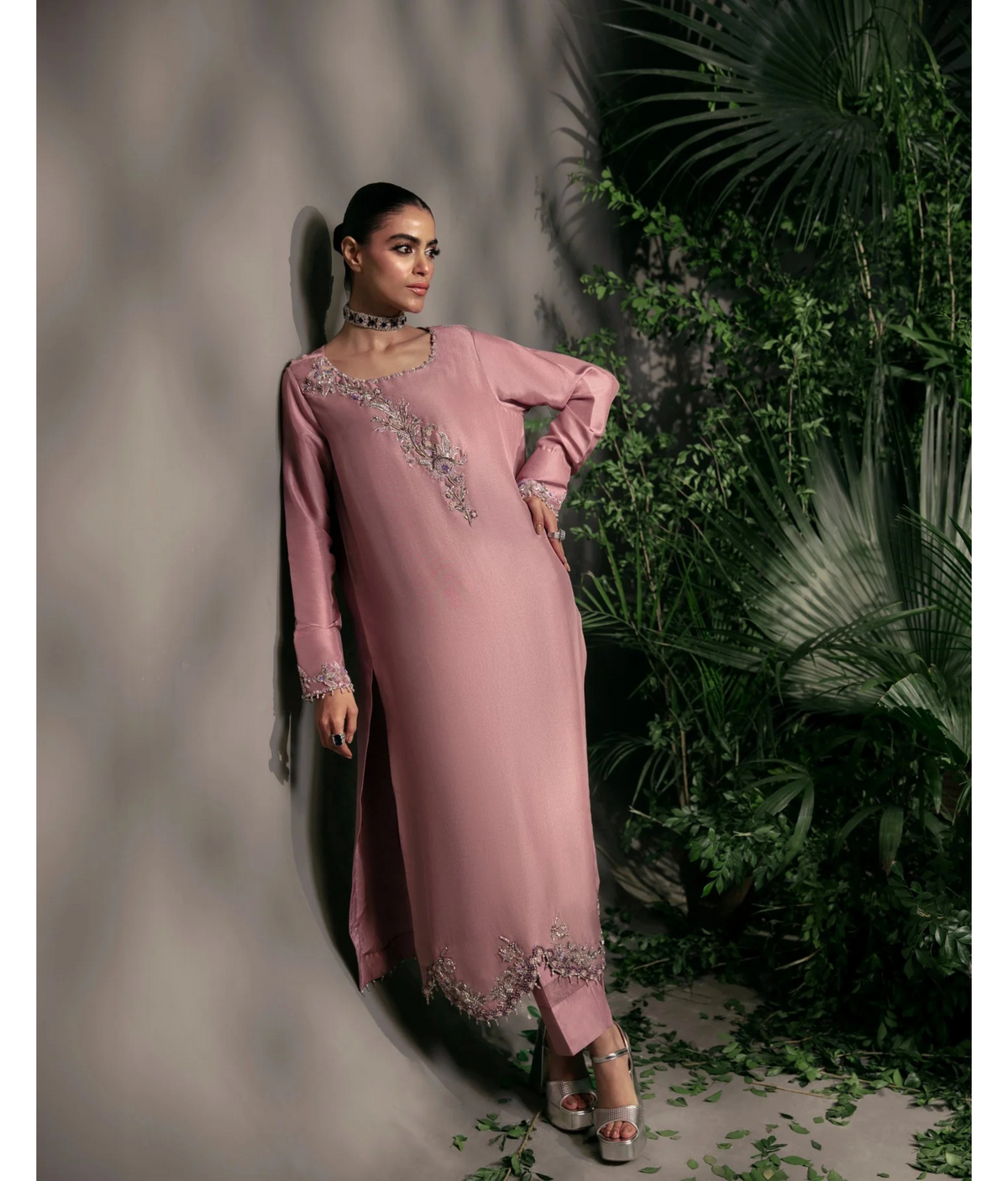 Luna By Mariam Malik Stitched 2 Piece Luxe Silk Pret Collection'2025-LUNA- Luxury Pret'24  - 7