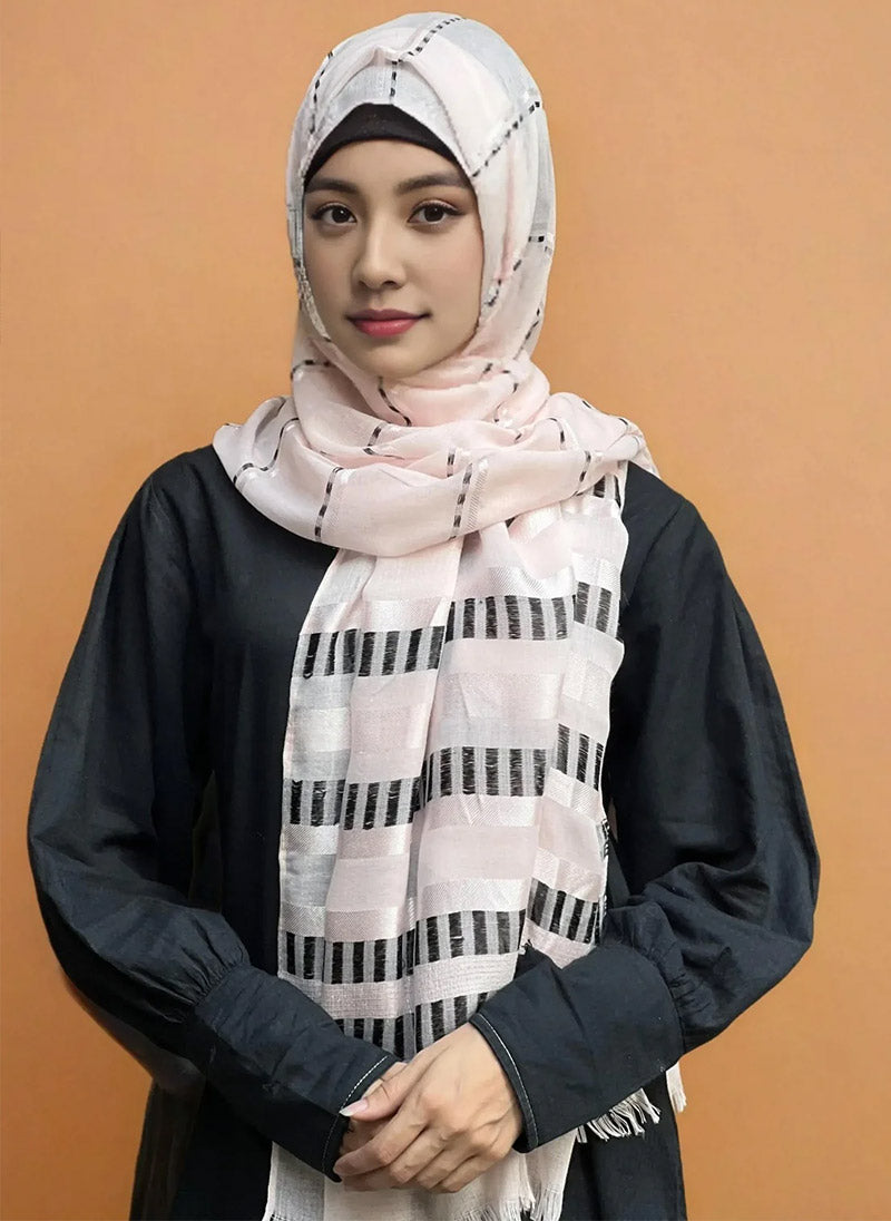 Hijab Ul Hareem Elegant Stripes Hijab