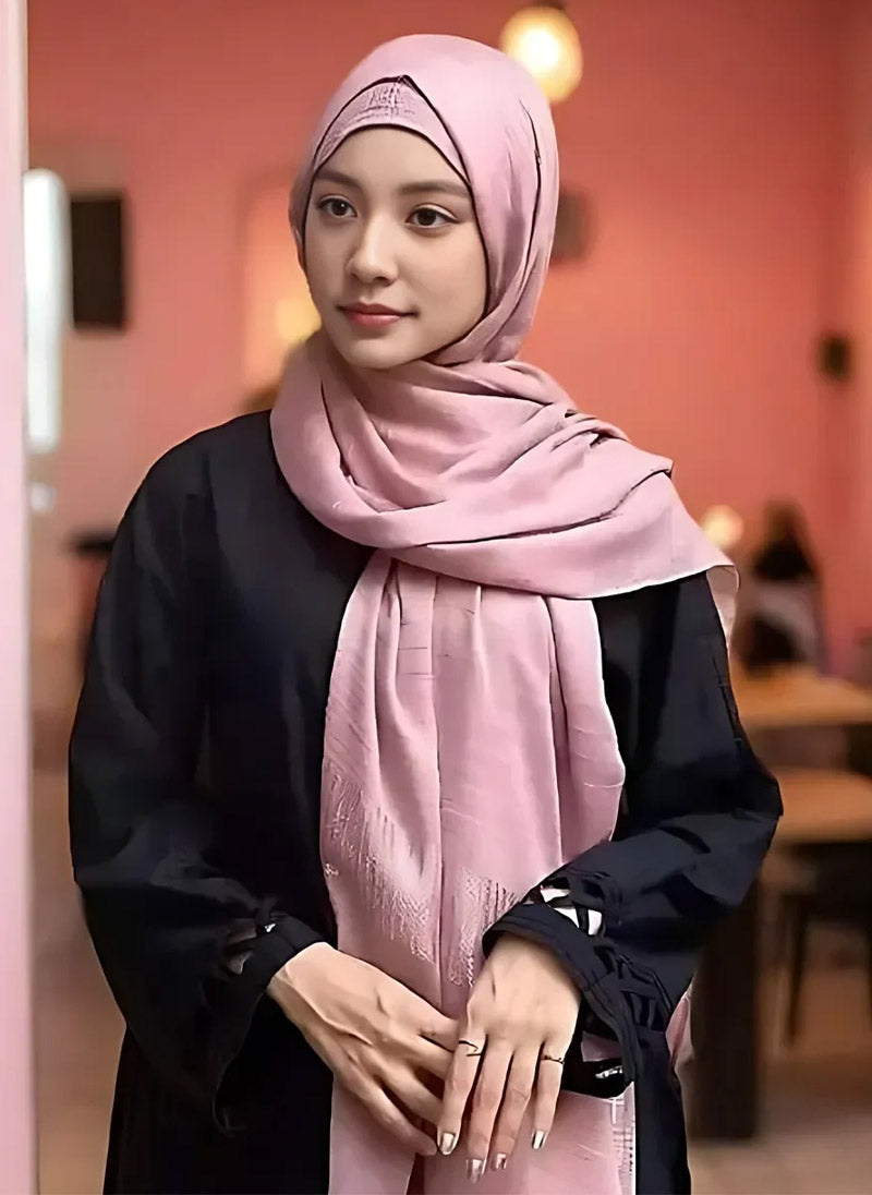 Hijab Ul Hareem Solid Stripe Hijab