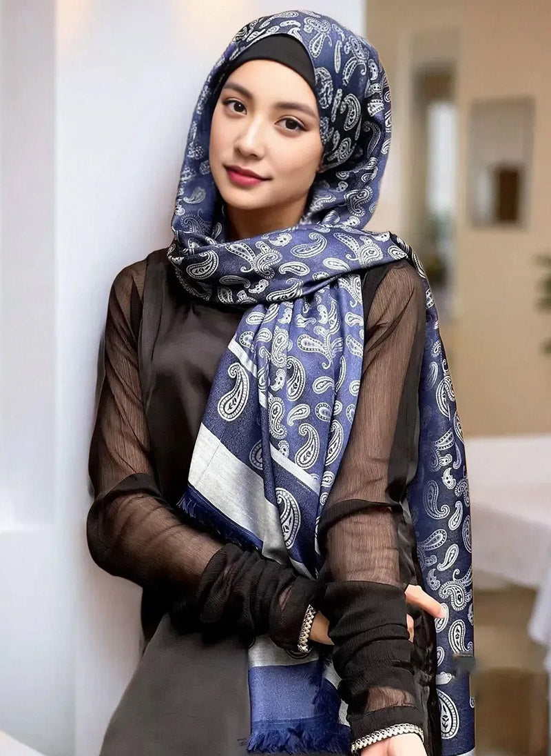 Hijab Ul Hareem Paisley Print Hijabs