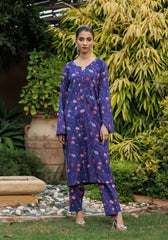 Eclipse Blossom -  2 PC Stitched Lawn Suit - Zarasi.pk