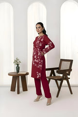 Feathers Unstitched Winter Arrivals Suit-CRYONE-FT552