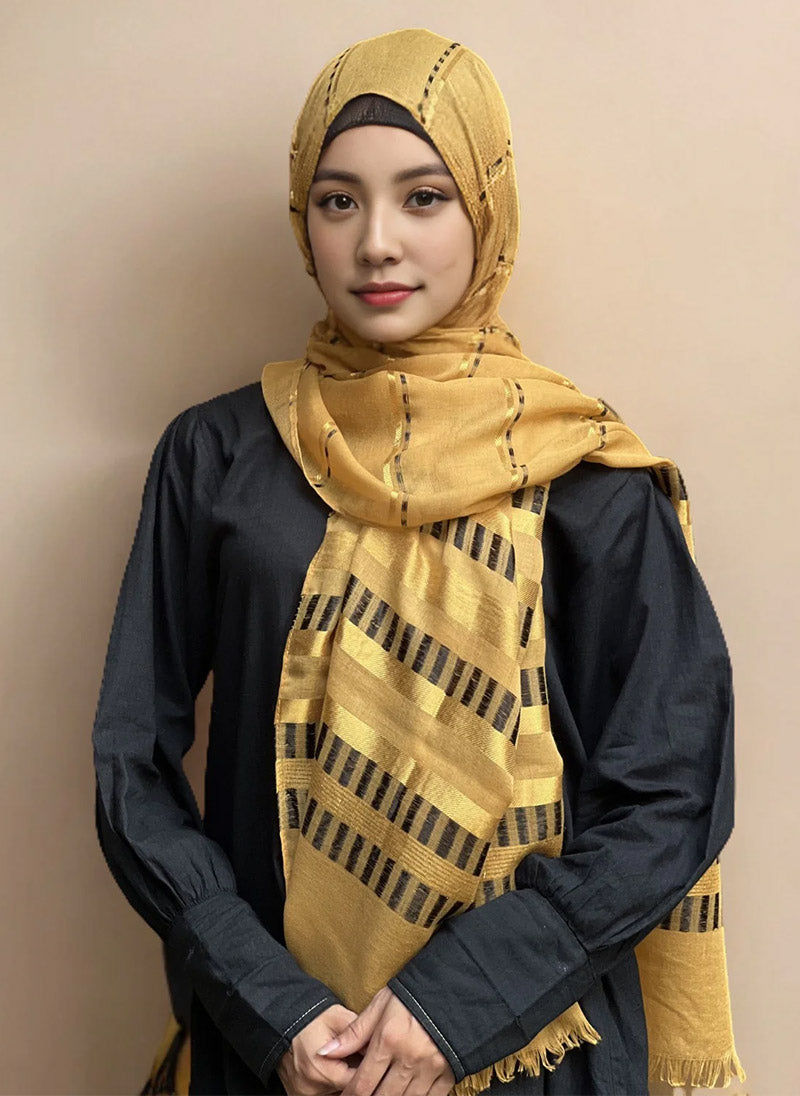 Hijab Ul Hareem Elegant Stripes Hijab
