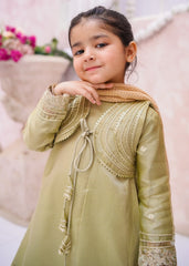 Modest Stitched 3 Piece Eid Edit Vol-02 Suit-10610-Grn