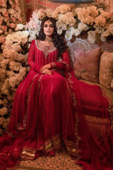 Haniumaimaz Stitched Formals Suit-SURKH