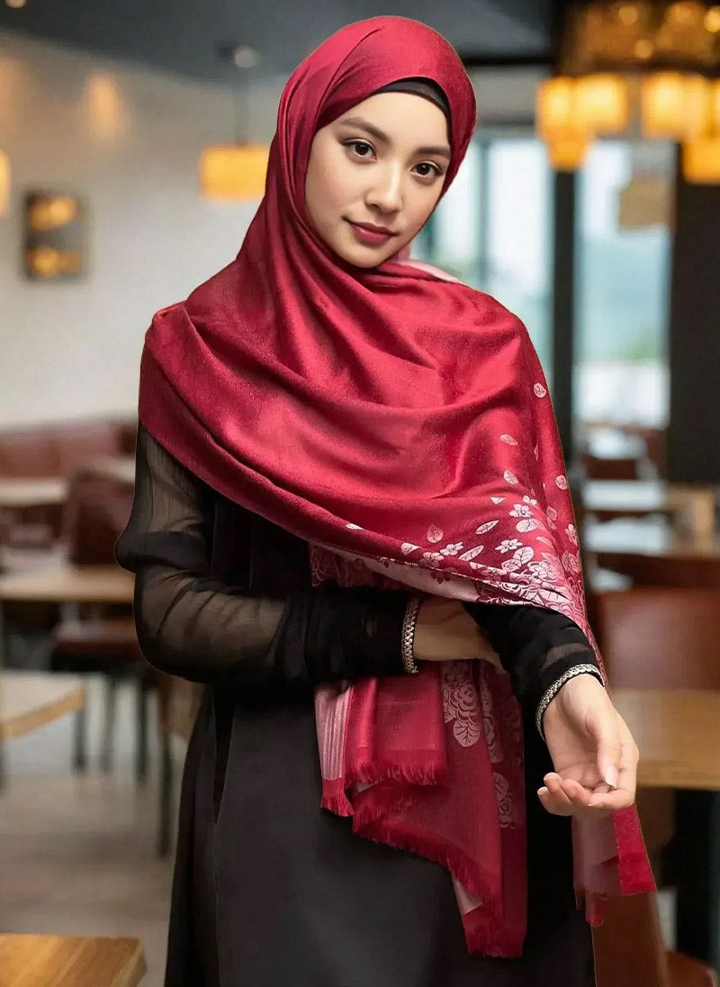 Hijab Ul Hareem Printed Floral Hijab