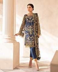 Mirabella By Gulaal Unstitched 3 Piece Eid Suit-Oriana Embroidered Net 4-Piece Suit MG-04