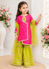 Modest Stitched 3 Piece Festive Edit Vol-02 Suit-9655-HPnk