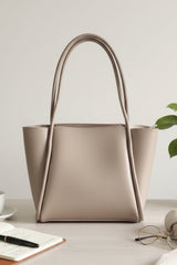 Fineur Pyramid Biege Tote Bag Premium leather ladies purse for office and university Pakistan