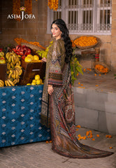 Asim Jofa Aira Summer Prints Ajar-23 Embroidered Lawn 3 Pcs