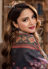 Asim Jofa Rania Pre-Winter '23 Ajrw-31 Designers Stitched Embroidered Premium Winter Cotton 3 Pcs