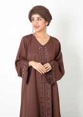 Abaya.Pk Reflection Brown Abaya