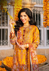 Asim Jofa Aira Summer Prints Ajar-15 Embroidered Lawn 3 Pcs