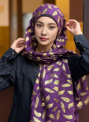 Hijab Ul Hareem Gold Feather Hijab