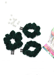 Hijab Ul Hareem Velvet Scrunchies - 02 Pack of 03