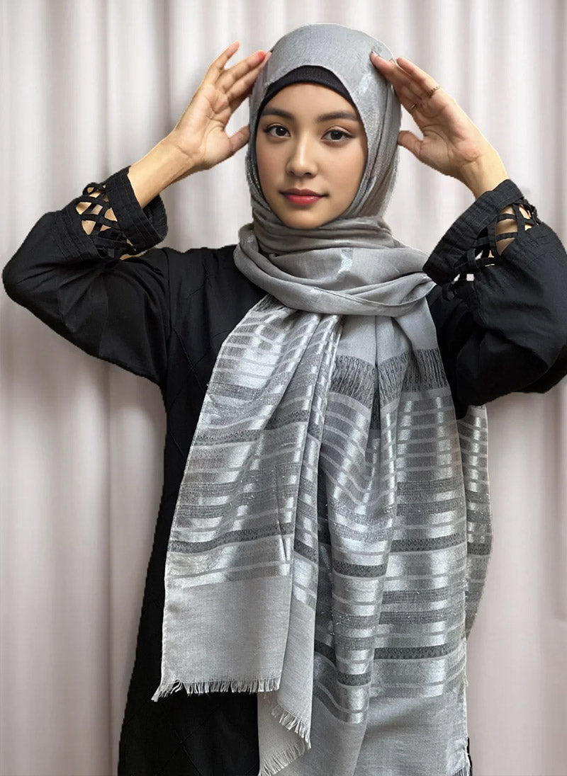 Hijab Ul Hareem Solid Color Fancy Hijabs