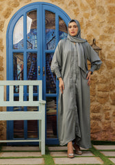 Hijabi.Pk Glacier Sky Abaya - Skyline