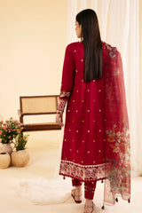 Qlinekari By Qalamkar Unstitched 3 Piece Emb Lawn Suit-SQ-04-Larmina
