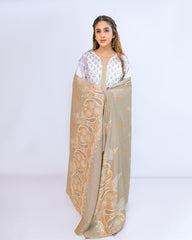 Ayla Studio Embroidered Pashmina Shawl-Inara