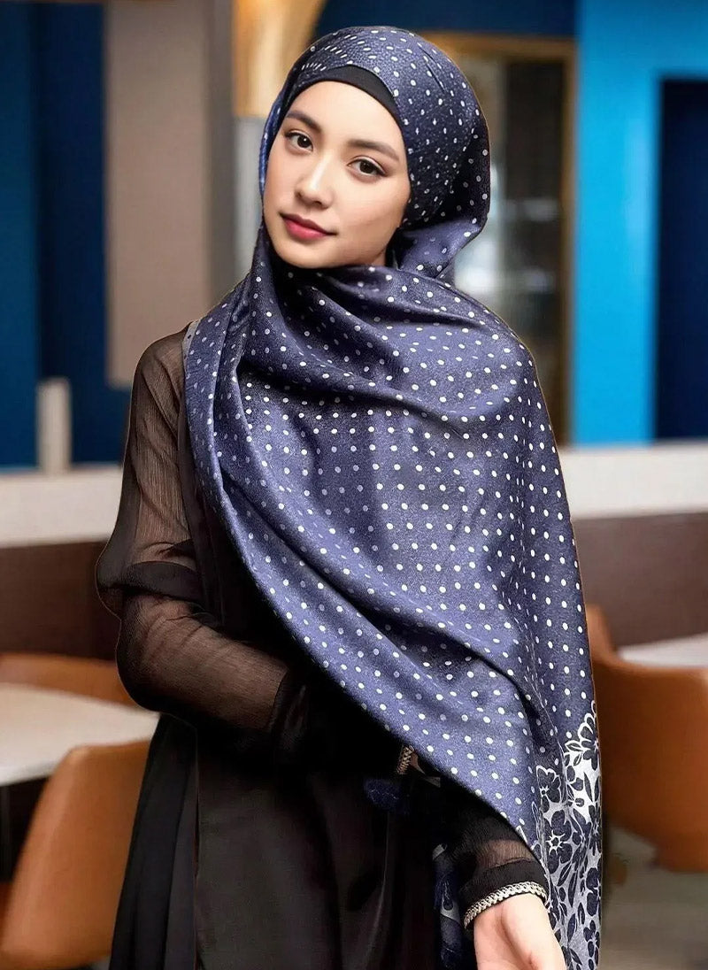 Hijab Ul Hareem Dotted Print Hijab