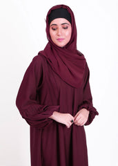 Abaya.Pk Arfaana'h Maroon Abaya
