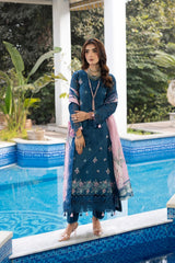 Dil Kash By Gulmina Unstitched 3 Piece Summer Lawn Suit-NAEEMA