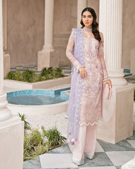 Mirabella By Gulaal Unstitched 3 Piece Eid Suit-Reyna Embroidered Net 4-Piece Suit MG-08