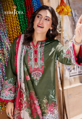 Asim Jofa Arabic Lawn Ajpl-08 Printed Arabic Lawn 3 Pcs