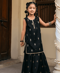 Kaanthaa Stitched 2 Piece Cotton Silk Formals Kids Suit-Koel Stitched (2-Piece)